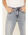 Image #5 - Rock & Roll Denim Women's Frayed Hem Bell Bottom Jeans, , hi-res
