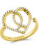 Image #1 - Montana Silversmiths Women's Connected Faith Heart Ring, Silver, hi-res