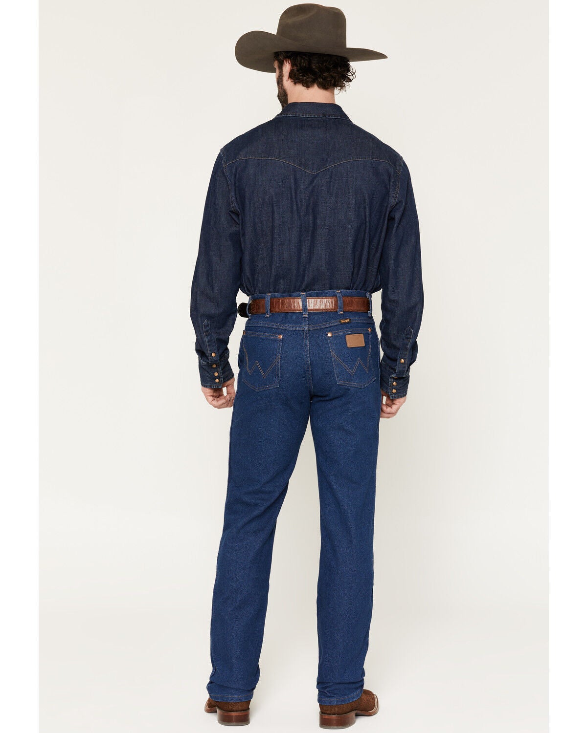 Image #3 - Wrangler 936 Cowboy Cut Slim Fit Prewashed Jeans, Indigo, hi-res