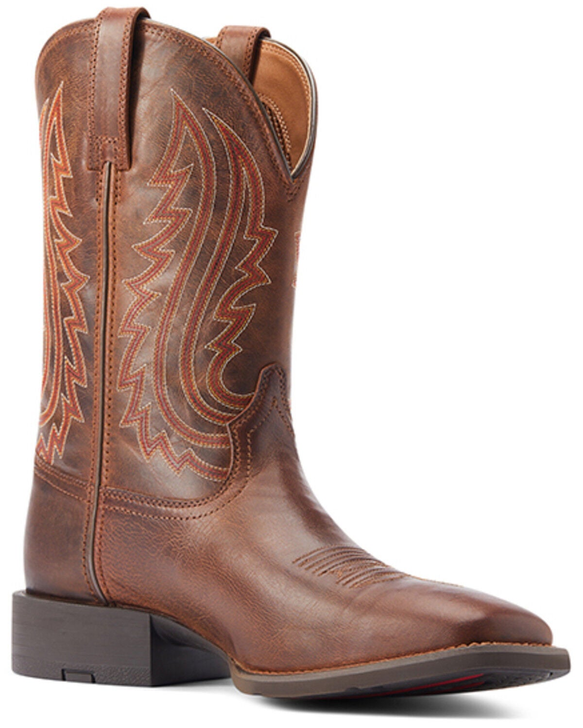 Ariat Men's Sport Big Country Western Performance Boots - Broad Square Toe, Brown, hi-res