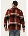 Image #4 - Brothers and Sons Men's Barrell Burley Plaid Print Long Sleeve Button-Down Flannel Shirt, Dark Red, hi-res
