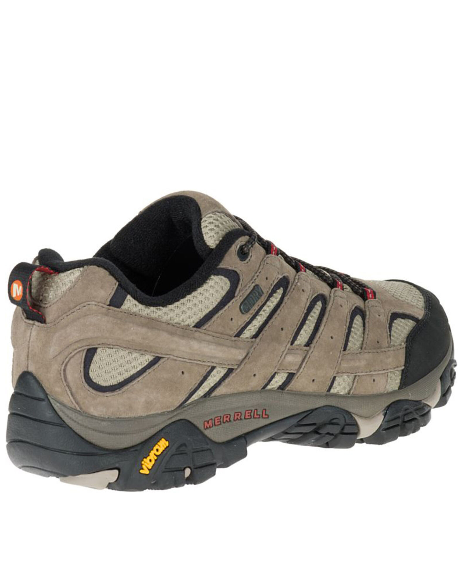 Image #2 - Merrell Men's Moab Waterproof Hiking Shoes - Soft Toe, Dark Brown, hi-res