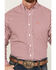 Image #3 - Ariat Men's Valen Plaid Print Long Sleeve Button-Down Western Shirt, Magenta, hi-res