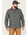 Image #1 - Brothers and Sons Men's Small Check Plaid Long Sleeve Button-Down Western Shirt, Indigo, hi-res