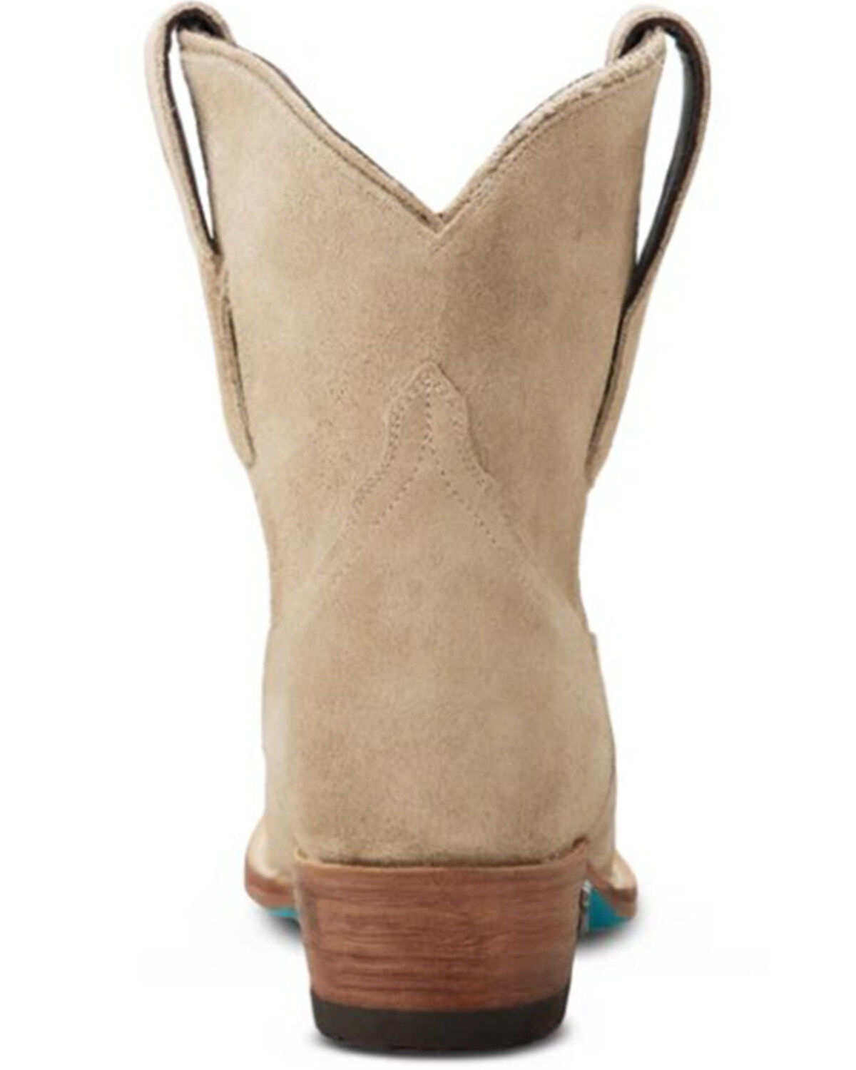 Image #5 - Lane Women's Emma Jane Suede Western Booties - Snip Toe, Brown, hi-res