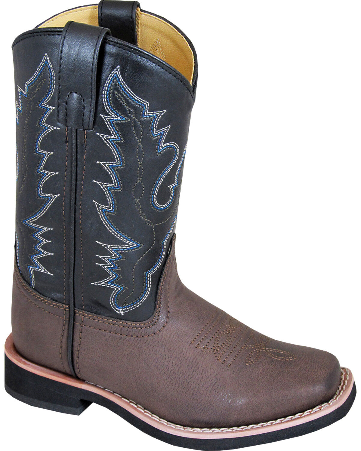 Image #1 - Smoky Mountain Boys' Tyler Western Boots - Square Toe, Brown, hi-res