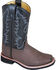 Image #1 - Smoky Mountain Boys' Tyler Western Boots - Square Toe, Brown, hi-res