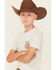 Image #2 - Wrangler Boys' Americana Horseshoe Short Sleeve Graphic T-Shirt, White, hi-res