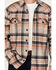 Image #3 - Cody James Men's Bandera Plaid Print Sherpa Lined Shirt Jacket, Tan, hi-res