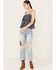 Ariat Women's Howdy Print Top, Navy, hi-res