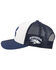 HOOey Men's White & Navy University Of Nevada Embroidered Logo Mesh-Back Trucker Cap , White, hi-res