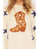 Image #3 - By Together Women's Boot Star Sweater, Cream, hi-res