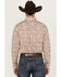 Image #4 - RANK 45® Men's Lagos Southwestern Print Long Sleeve Button-Down Performance Stretch Western Shirt, Ivory, hi-res
