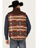 Image #4 - Cinch Men's Canvas Reversible Quilted Southwestern Zip Vest, Burgundy, hi-res