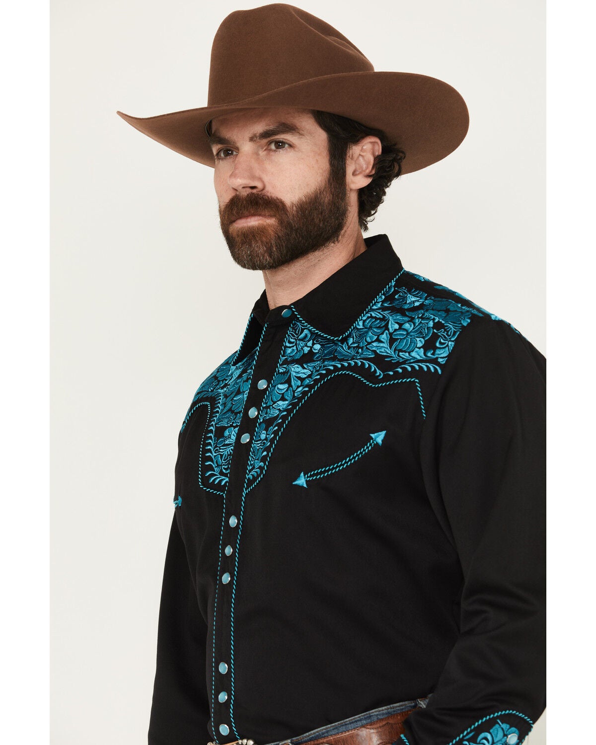 Scully Men's Turquoise Gunfighter 