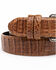 Image #4 - Cody James Men's Hornback Caiman Exotic Belt, Brown, hi-res