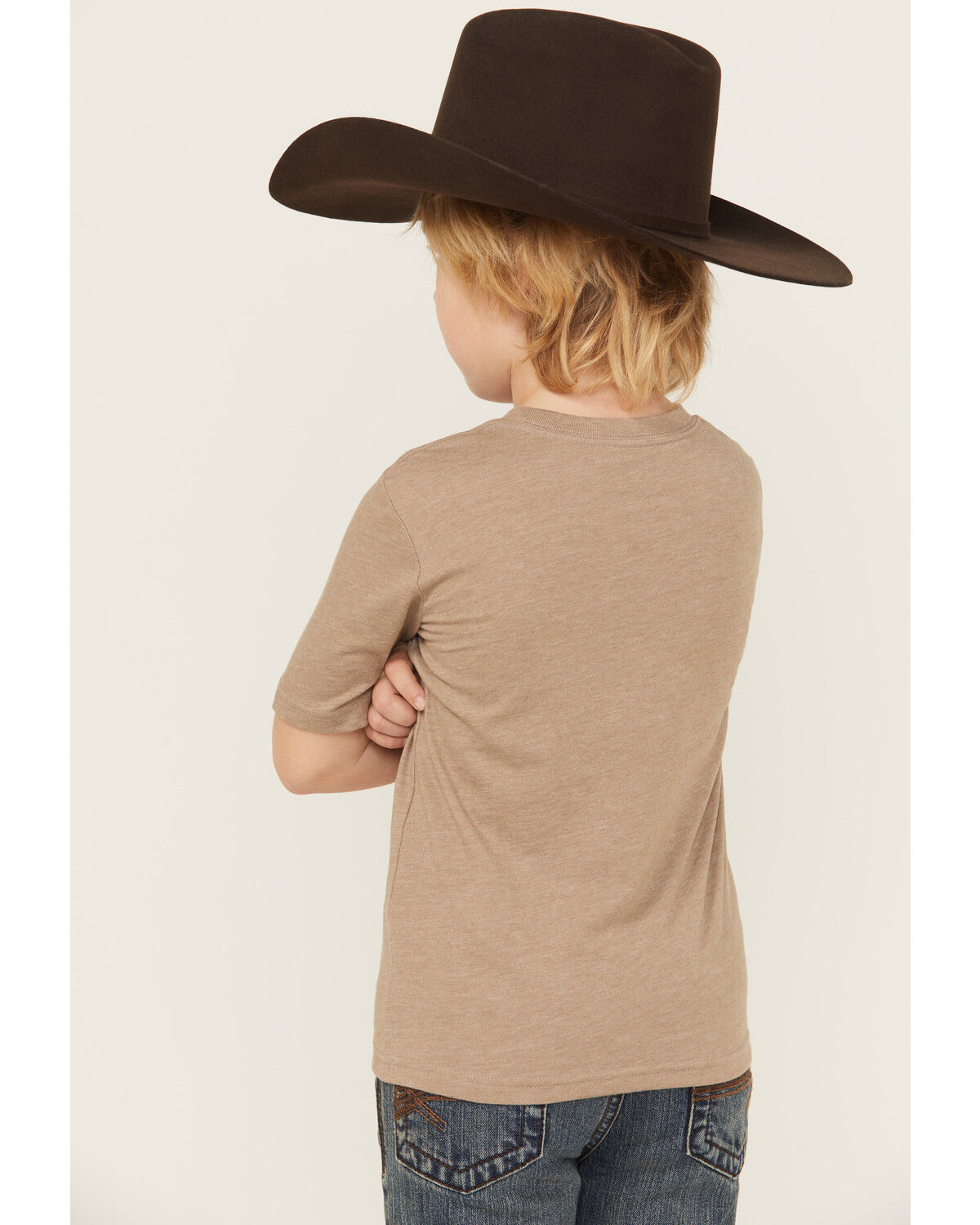 Image #4 - Wrangler Boys' Buffalo Short Sleeve Graphic T-Shirt, Grey, hi-res