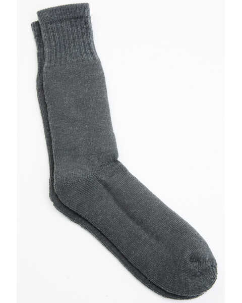 Image #1 - Cody James Men's Gray Wool Boot Sock , Light Grey, hi-res