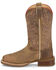 Image #3 - Justin Women's Little Sugar Performance Western Boots - Broad Square Toe, Brown, hi-res
