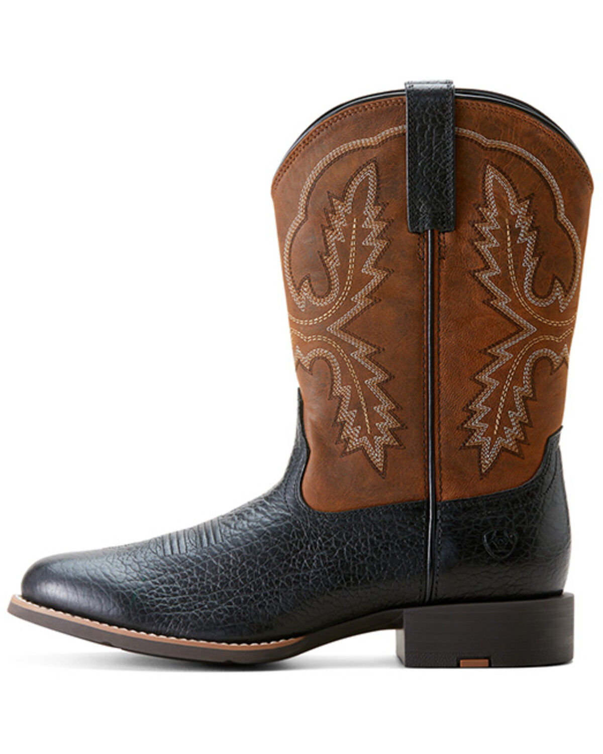 Image #2 - Ariat Men's Stratten Performance Western Boots - Broad Square Toe, Black, hi-res