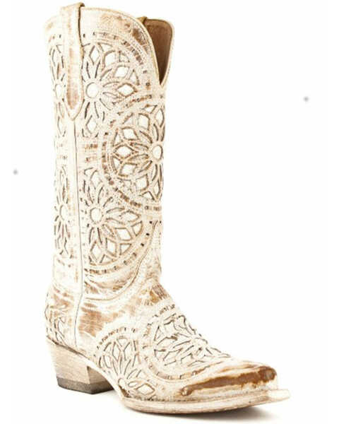 Image #1 - Ferrini Women's Mandala Western Boots - Snip Toe, Brown, hi-res