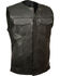 Image #1 - Milwaukee Leather Men's Collarless Zip Front Club Style Vest, Black, hi-res