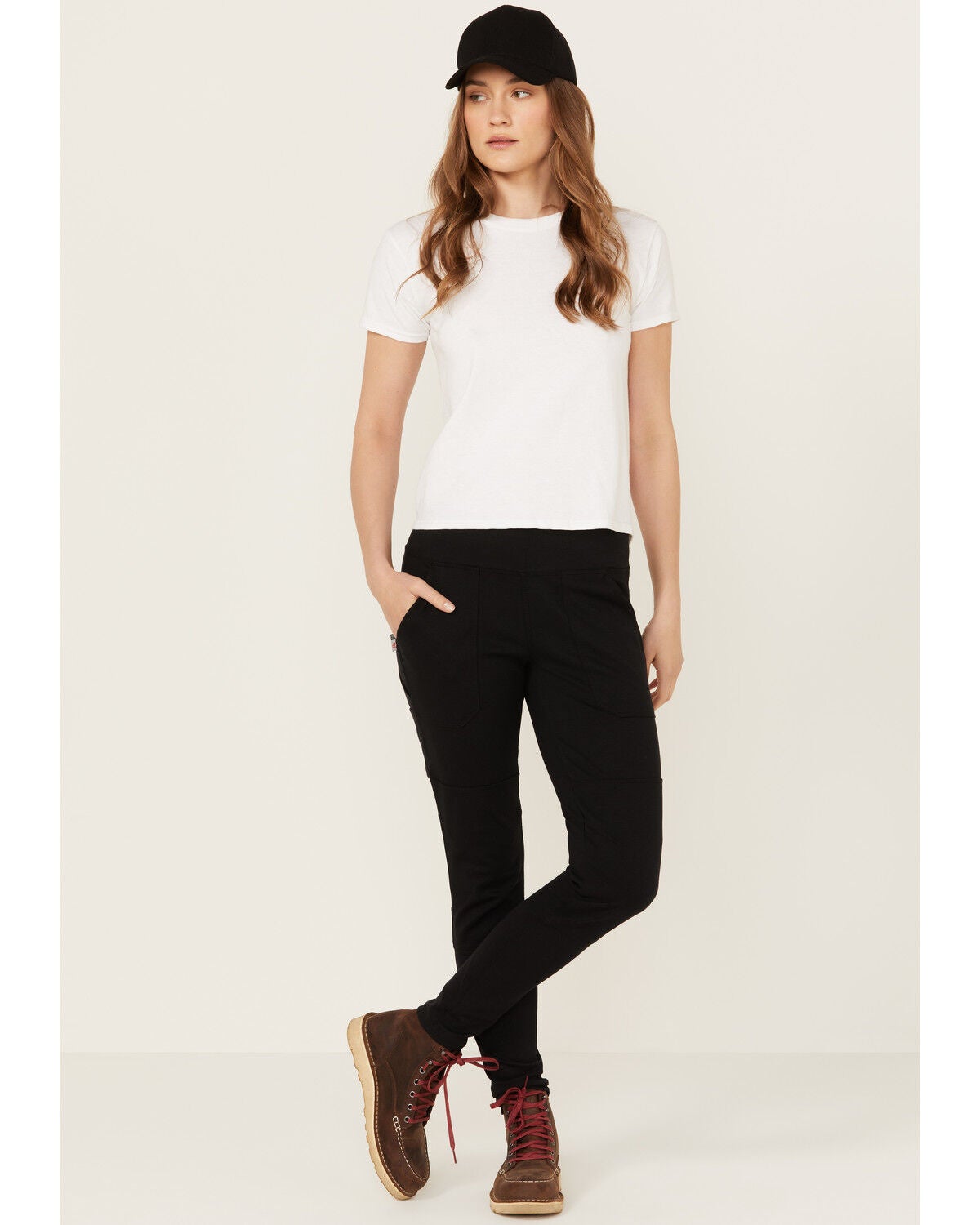 Carhartt Women's FR Force Fitted Midweight Utility Leggings, Black, hi-res