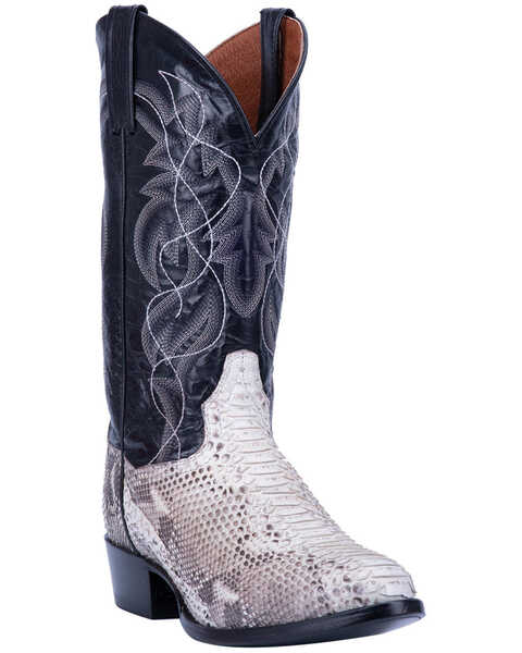 Image #1 - Dan Post Men's Manning Western Boots - Medium Toe, Python, hi-res