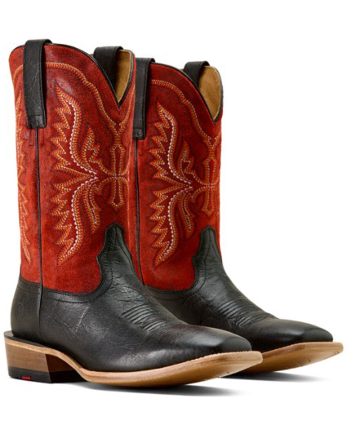 Image #4 - Ariat Men's Preston Western Boots - Broad Square Toe, Black, hi-res