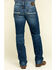 Image #1 - Ariat Men's M7 Rocker Summit Dark Wash Stackable Slim Straight Stretch Denim Jeans, Indigo, hi-res