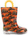 Image #2 - Western Chief Boys' Tractors Lighted Rain Boots - Round Toe, Orange, hi-res