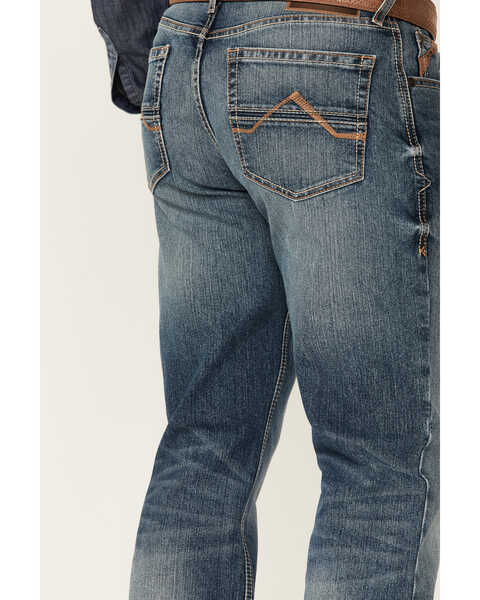 Image #4 - Ariat Men's M4 Campbell 2X Medium Wash Performance Relaxed Bootcut Jeans , Blue, hi-res