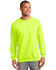 Image #1 - Port & Company Men's Safety Green 3X Essential Fleece Crew Work Pullover - Big, Green, hi-res