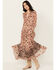 Free People Women's See It Through Floral Long Sleeve Maxi Dress, Multi, hi-res