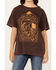 Image #3 - Shyanne Women's Home On Th Range Short Sleeve Graphic Tee, Chocolate, hi-res