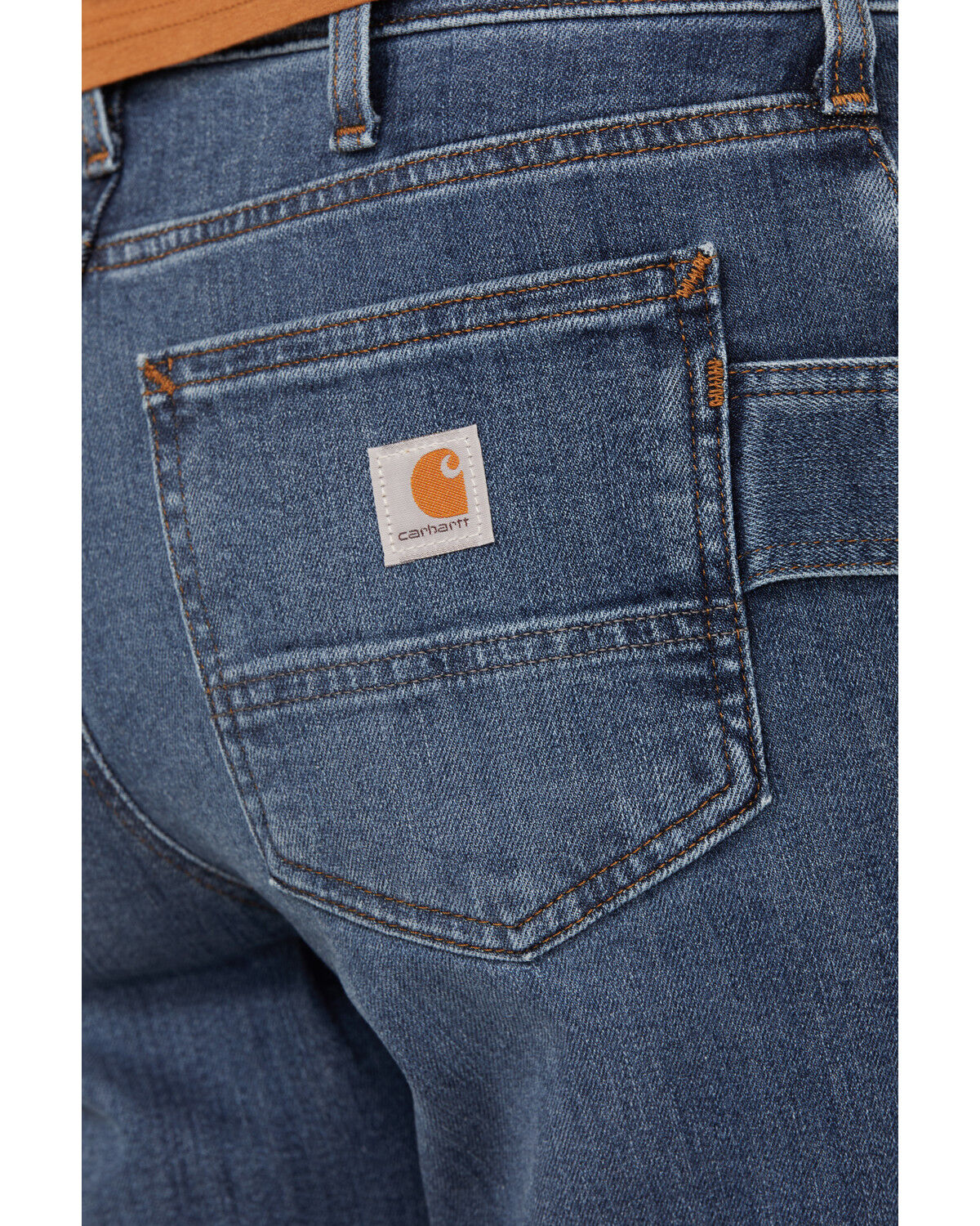 Image #4 - Carhartt Women's Rugged Flex® Relaxed Straight Stretch Denim Jeans, Dark Blue, hi-res