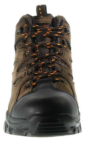 Wolverine 6" Lace-Up Hudson Hiker Boots - Steel Toe, Dark Brown, hi-res