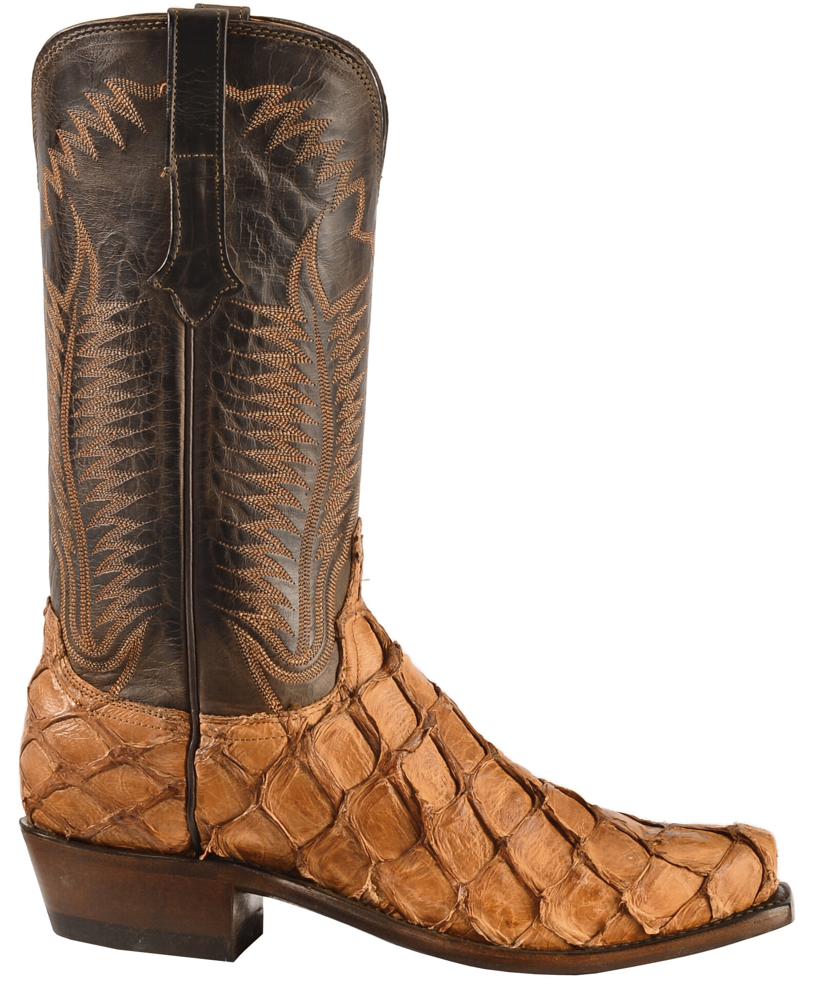 lucchese pirarucu cognac