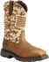 Image #1 - Ariat Men's WorkHog® Patriot Camo Boots - Square Toe, Sand, hi-res