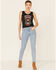 Image #2 - Bandit Brand Women's Bandit Brand Eagle Graphic Lace Trim Tank Top, Black, hi-res