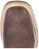 Image #6 - Lucchese Women's Chocolate & Peanut Ruth Cowhide Leather Western Boot - Square Toe , Chocolate, hi-res