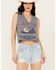 Image #1 - Cleo + Wolf Women's Bailey Printed Graphic Baby Tank, Light Blue, hi-res