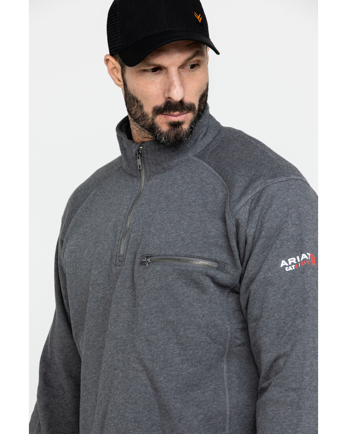 Image #5 - Ariat Men's FR Rev 1/4 Zip Work Pullover - Tall, , hi-res