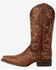 Image #3 - Corral Women's Embroidered Western Boots - Square Toe, Honey, hi-res