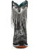 Image #3 - Corral Women's Overlay Crystal Fringe Booties - Snip Toe, Silver, hi-res