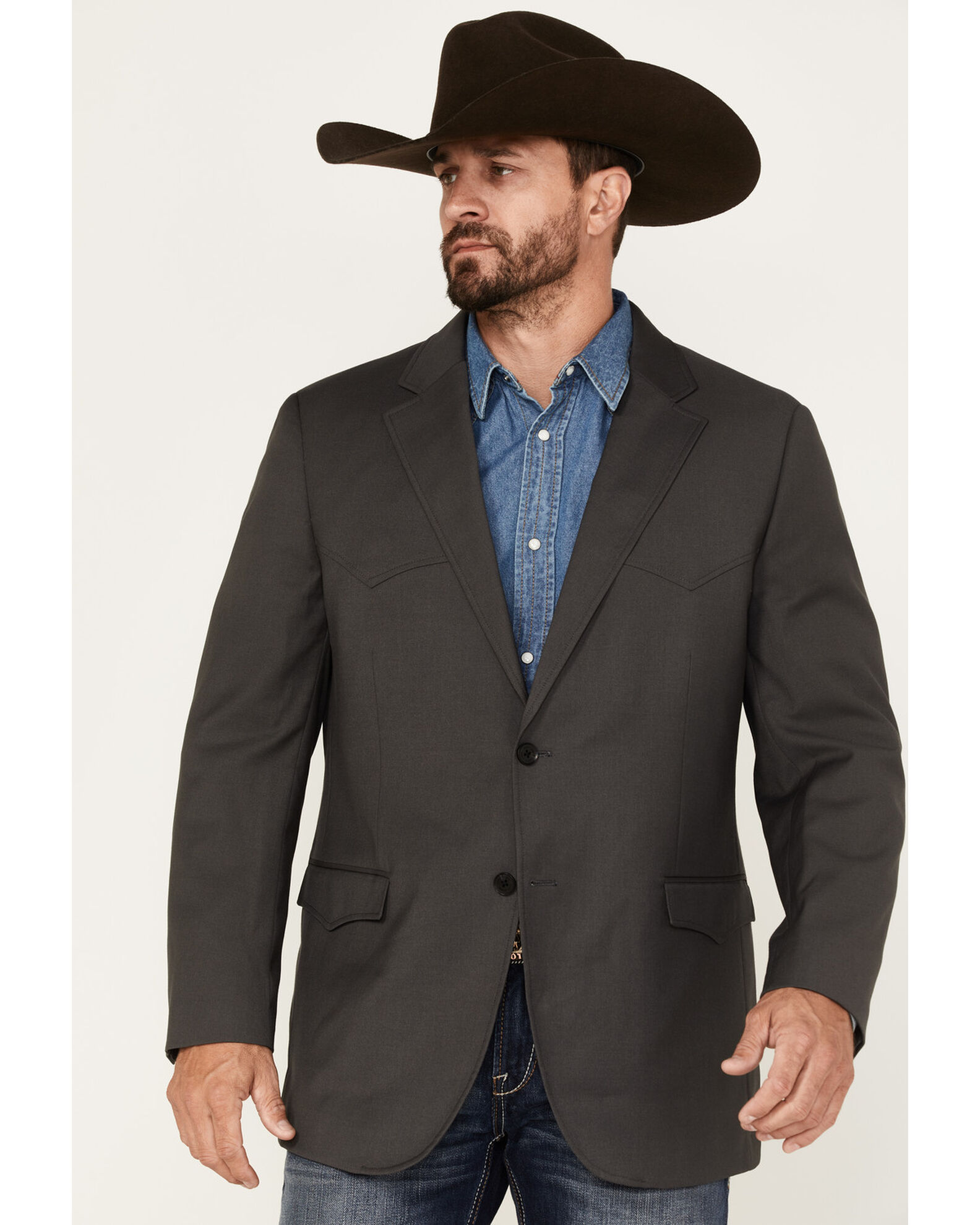 Jeans boots shop and sport coat