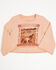 Image #1 - Shyanne Girls' Molly 3/4 Bell Sleeve Graphic Tee, Mauve, hi-res