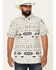 Image #1 - Moonshine Spirit Men's Dynamic Southwestern Striped Short Sleeve Snap Western Shirt, White, hi-res