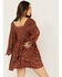 Image #4 - Jen's Pirate Booty Women's Floral Print Wildflower Iza Mini Dress, Rust Copper, hi-res