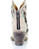 Corral Women's Floral Overlay Booties - Round Toe , White, hi-res